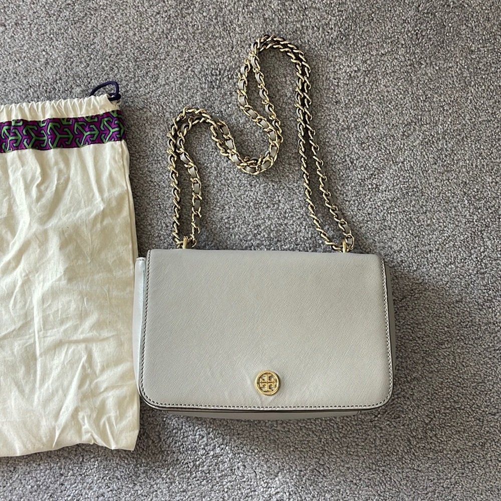 Tory Burch handbag color grey